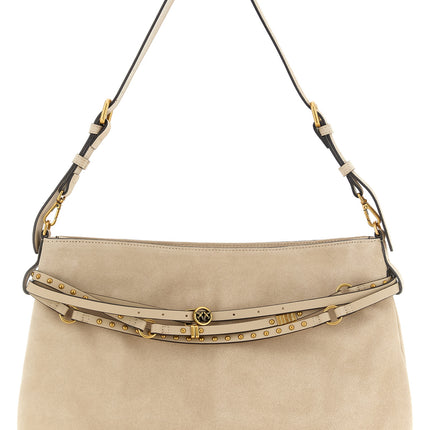 PINKO Beige Cowhide Shoulder Bag