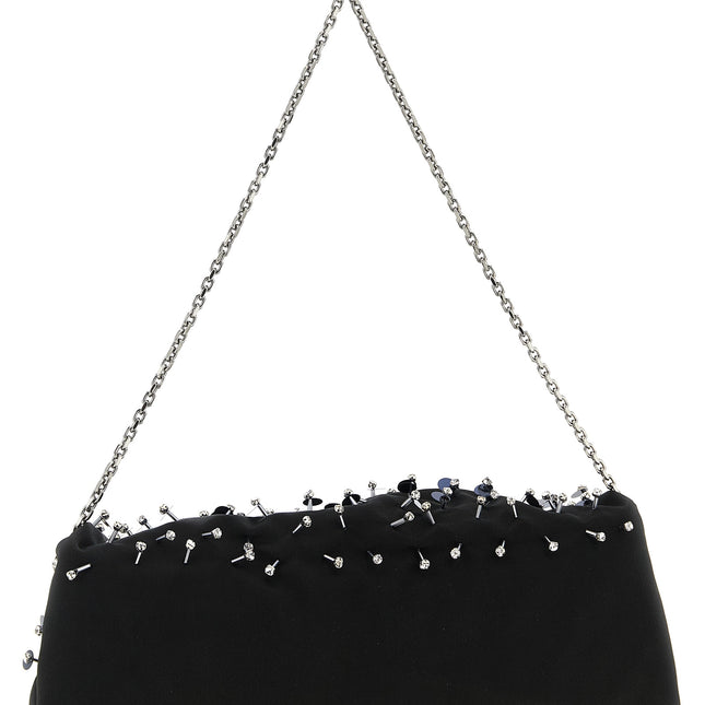 Roger Vivier Black Viscose Clutch Bag