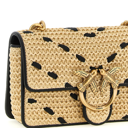 PINKO Beige Cowhide Crossbody Bag