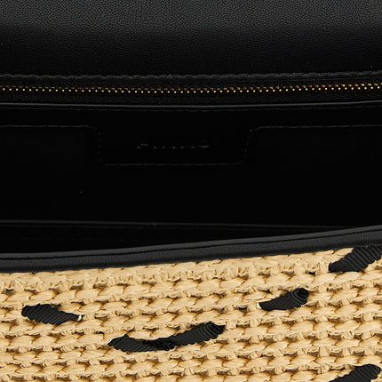 PINKO Beige Cowhide Crossbody Bag