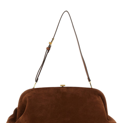 Alberta Ferretti Brown Leather Clutch Bag