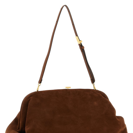 Alberta Ferretti Brown Leather Clutch Bag