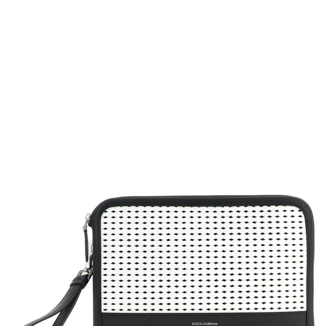 Dolce & Gabbana Bicolor Calfskin Clutch Bag