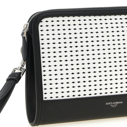 Dolce & Gabbana Bicolor Calfskin Clutch Bag