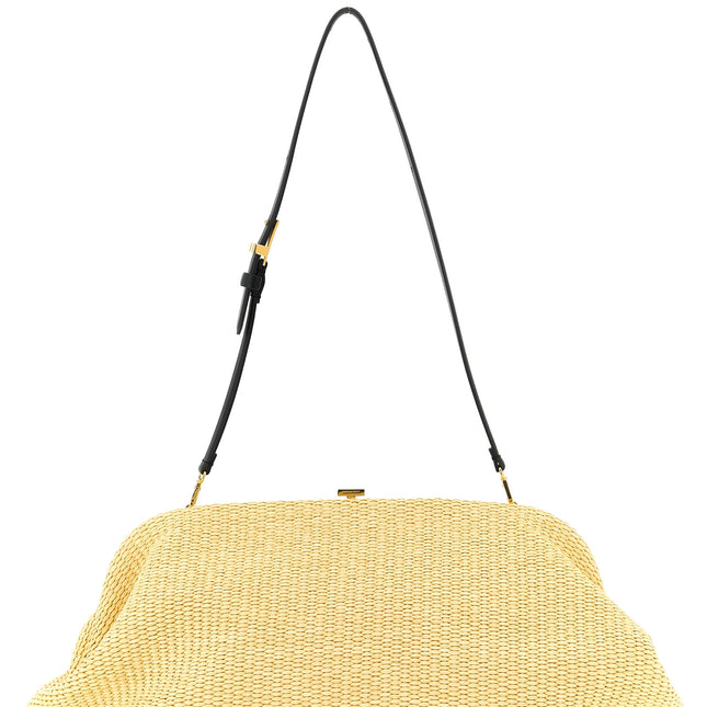 Alberta Ferretti Beige Viscose Clutch Bag