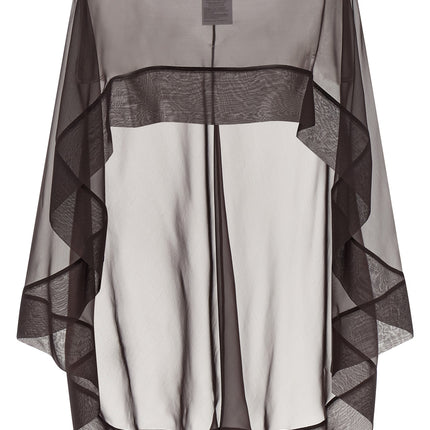 Alberta Ferretti Brown Silk Scarf