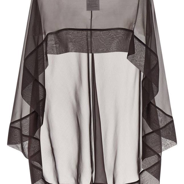 Alberta Ferretti Brown Silk Scarf