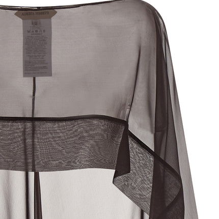 Alberta Ferretti Brown Silk Scarf