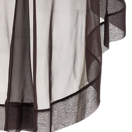 Alberta Ferretti Brown Silk Scarf