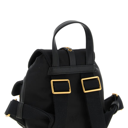 PINKO Black Polyamide Backpack
