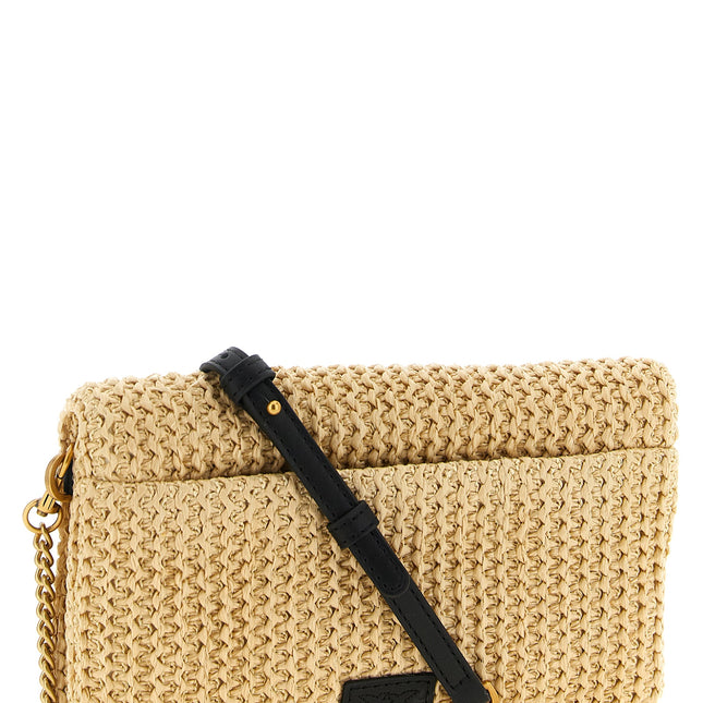 PINKO Beige Polypropylene Clutch Bag