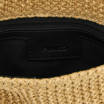 PINKO Beige Polypropylene Clutch Bag