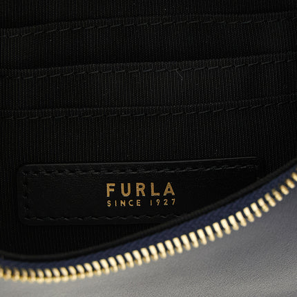Furla Blue Calfskin Shoulder Bag