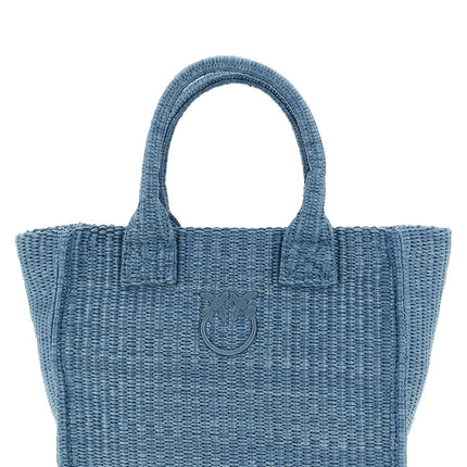 PINKO Blue Polypropylene Tote Bag