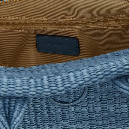 PINKO Blue Polypropylene Tote Bag