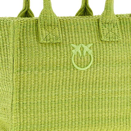 PINKO Bicolor Polypropylene Tote Bag