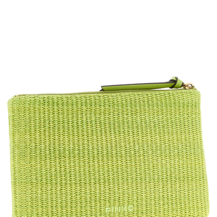 PINKO Bicolor Polypropylene Clutch Bag
