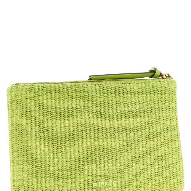 PINKO Bicolor Polypropylene Clutch Bag