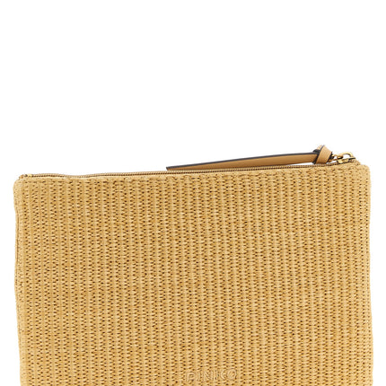 PINKO Beige Polypropylene Clutch Bag