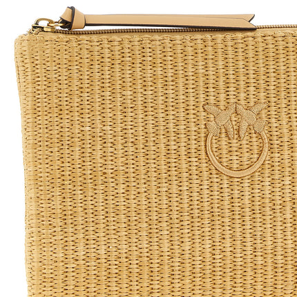 PINKO Beige Polypropylene Clutch Bag
