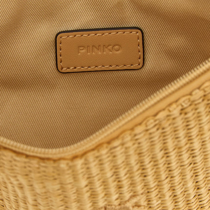 PINKO Beige Polypropylene Clutch Bag
