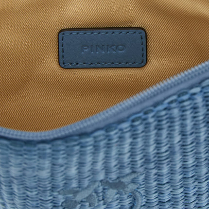 PINKO Blue Polypropylene Clutch Bag