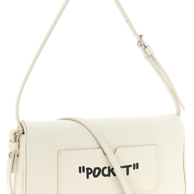 Off-White Bicolor Lamb Leather Shoulder Bag