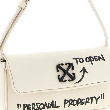 Off-White Bicolor Lamb Leather Shoulder Bag