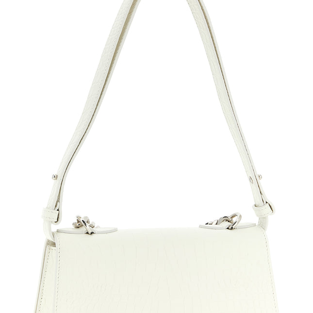 Alexander McQueen White Calfskin Shoulder Bag