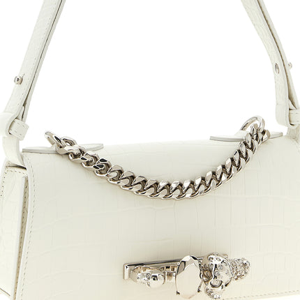 Alexander McQueen White Calfskin Shoulder Bag