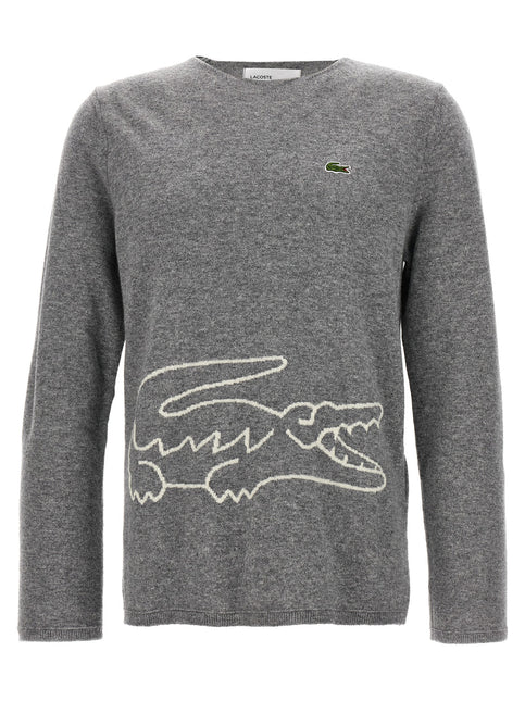 Comme Des Garçons Gray Wool Cardigan