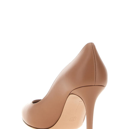 Gianvito Rossi Beige Calfskin High Heel Pumps