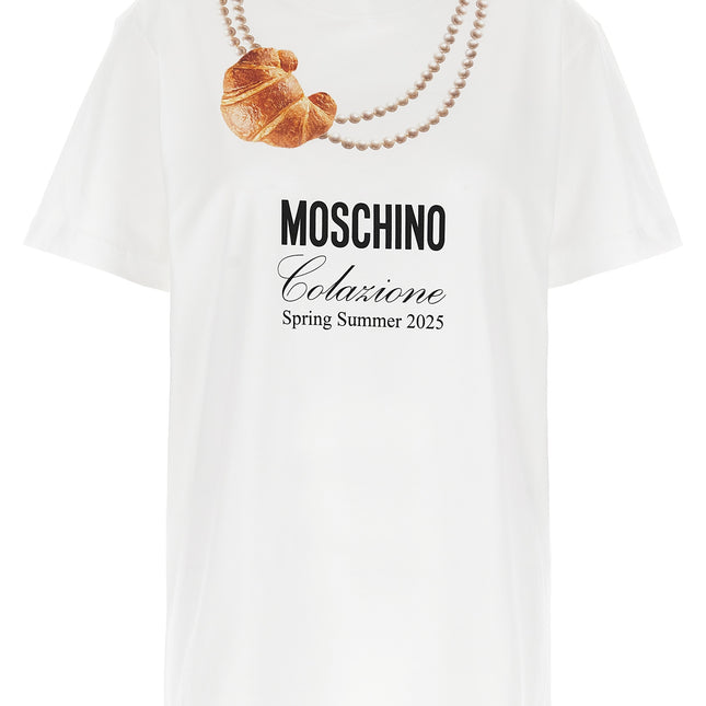 Moschino White Cotton T-Shirt