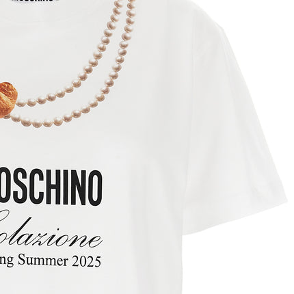 Moschino White Cotton T-Shirt