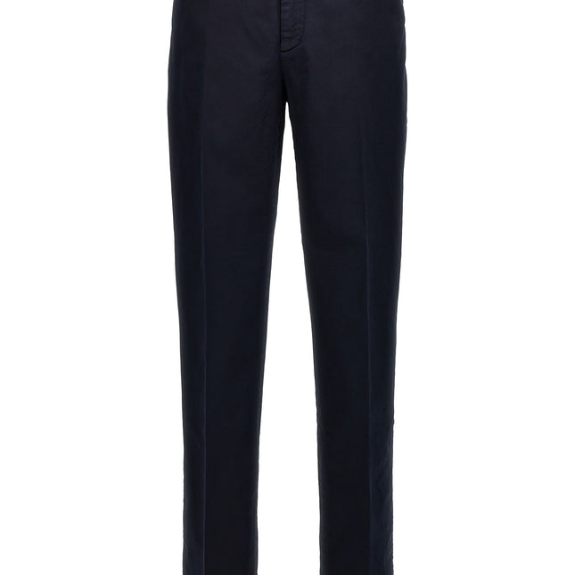 Brunello Cucinelli Blue Cotton Casual Pants