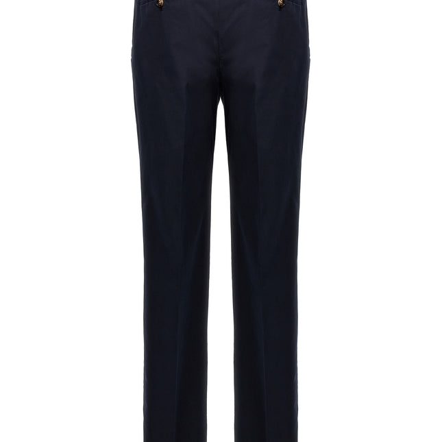 Brunello Cucinelli Blue Cotton Casual Pants