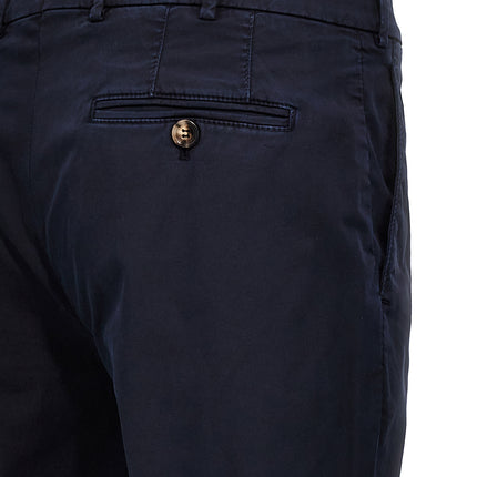 Brunello Cucinelli Blue Cotton Casual Pants