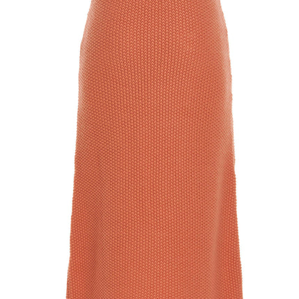 Chloé Orange Cashmere Mini Skirt