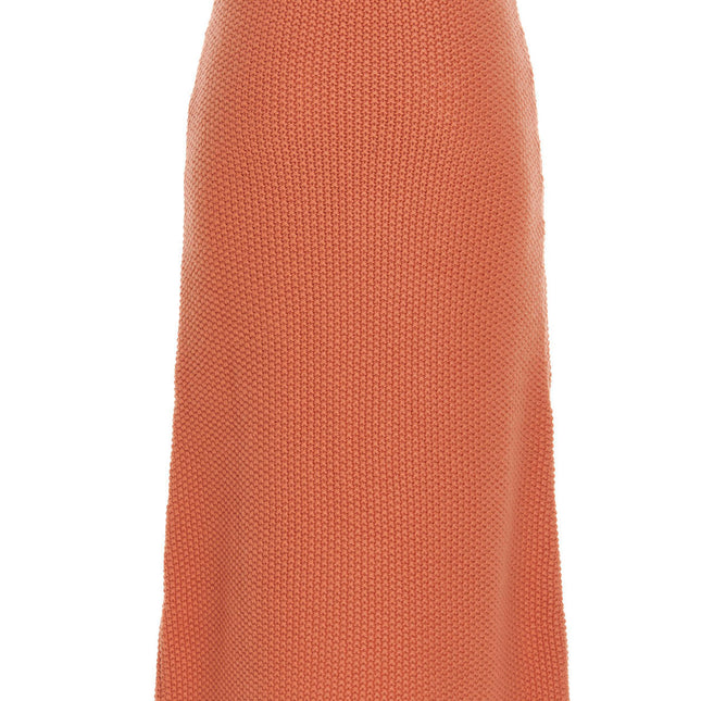 Chloé Orange Cashmere Mini Skirt