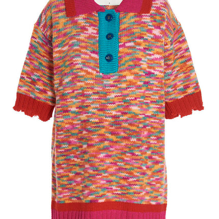 Andersson Bell Multicolor Marabou Polo Shirt