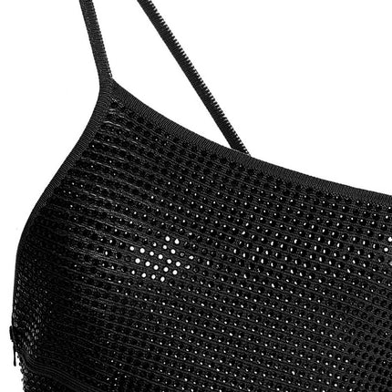 ANDREĀDAMO Black Viscose Short Dress