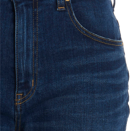 TU ES MON TRESOR Blue Cotton Flared Jeans