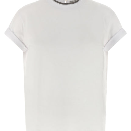 Brunello Cucinelli White Cotton T-Shirt