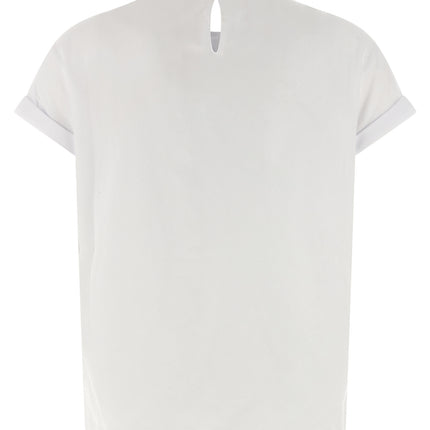 Brunello Cucinelli White Cotton T-Shirt