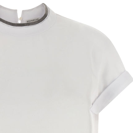 Brunello Cucinelli White Cotton T-Shirt