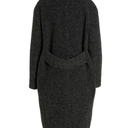 MAURIZIO MIRI Gray Viscose Coat