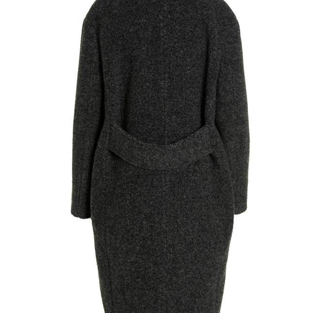 MAURIZIO MIRI Gray Viscose Coat