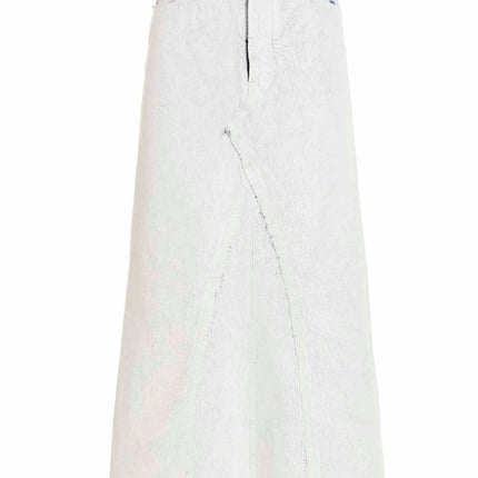 Maison Margiela White Cotton Mini Skirt