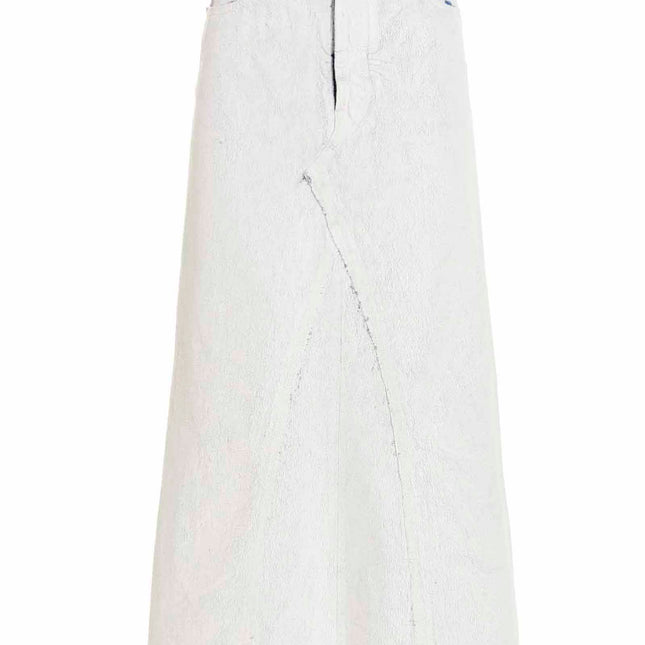 Maison Margiela White Cotton Mini Skirt