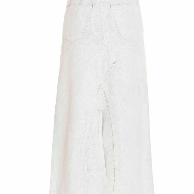 Maison Margiela White Cotton Mini Skirt